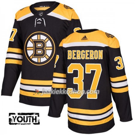 Lapsille NHL Boston Bruins Pelipaita Patrice Bergeron 37 Adidas 2017-2018 Musta Authentic
